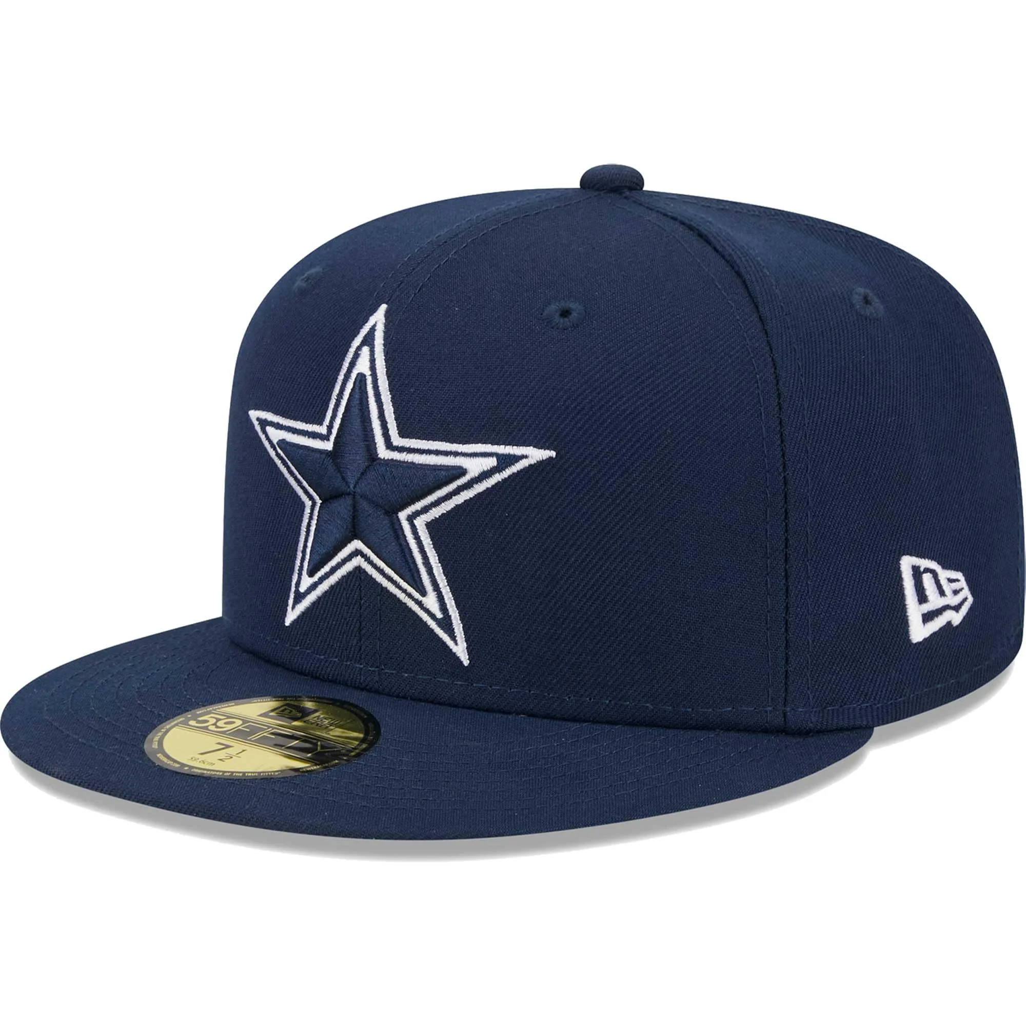 New Era Men's NFL Main 59FIFTY Fitted Hat 7-7 7/8 Dallas Cowboys, Navy
